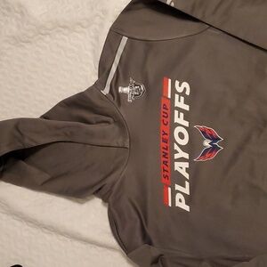 Capitals Authentic Pro Team Issued Playoffs Hoodie XL NWOT